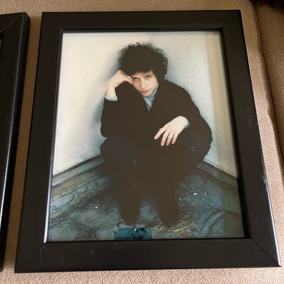 Vintage Glossies of Bob Dylan Framed (Lot of 2) 10” x 12” - Picture 3 of 5